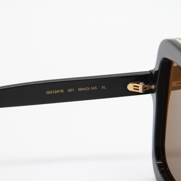 NEW GG1241S 001 GUCCI SQUARE WOMEN BROWN SUNGLASSES GUCCI WOMEN EYEWEAR - Picture 10 of 13